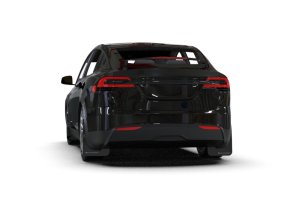 Tesla Model X Mud Flaps - Rally Armor - Premium Urethane UR Series - Black - `22-`26 Tesla Model X Mud Flaps - Rally Armor - Premium Urethane UR Series - Black - `22-`26